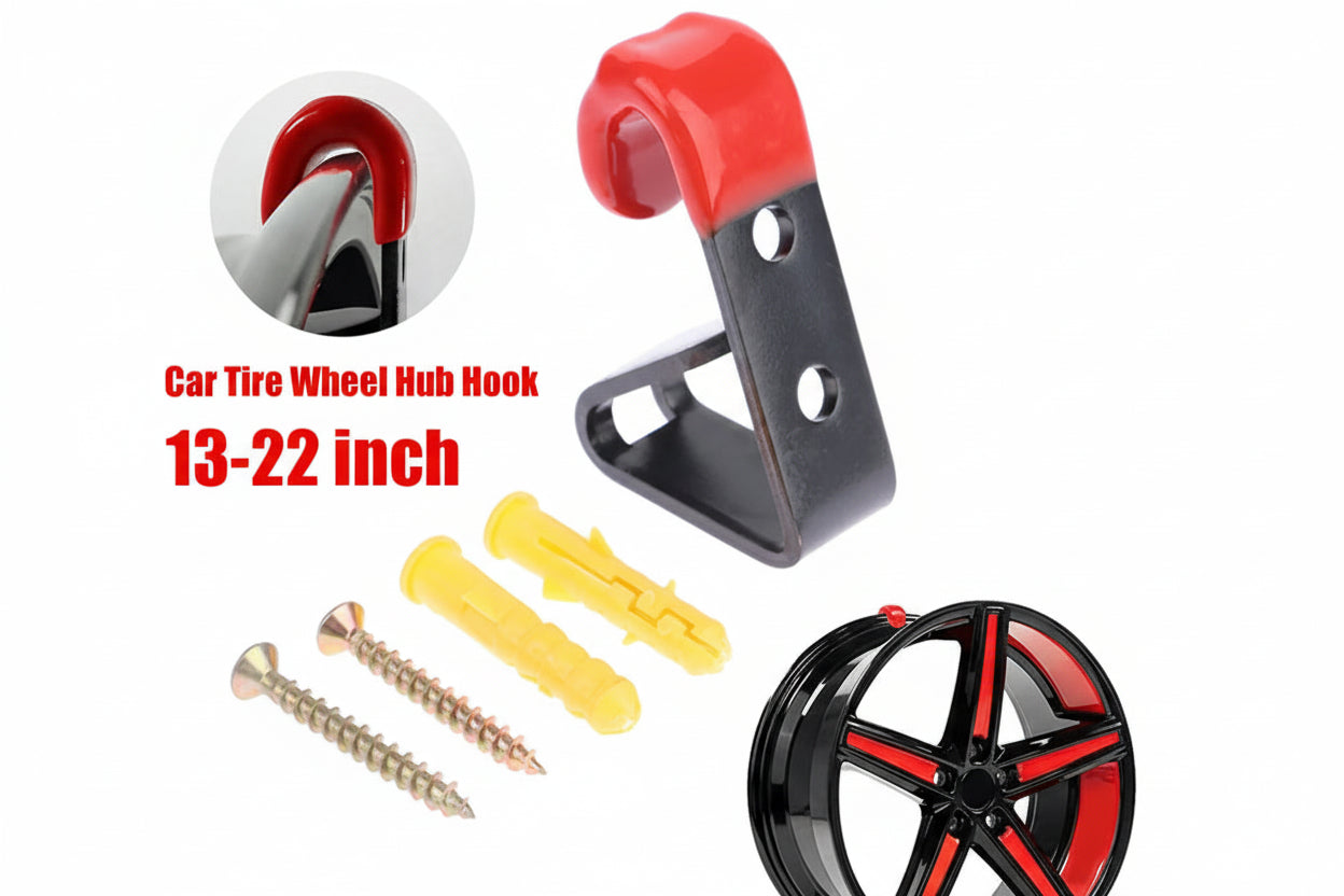 Car tire wheel hub, hook wheels shop display stand metal holder hanging rack hooks wall mounted car wheel hub hook.