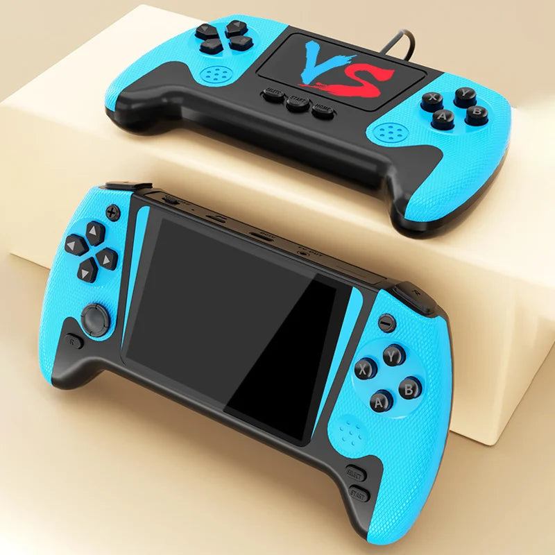 Retro portable game console, 3.5-inch LCD screen, with 500 games, supports tv connection for single-player gaming.