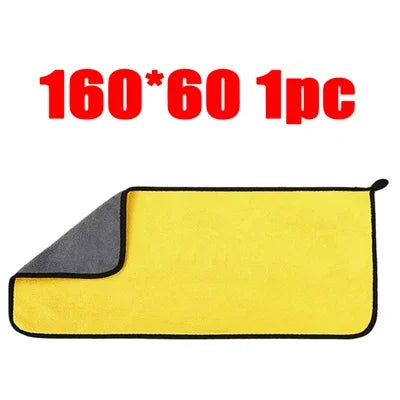 Microfiber Cleaning Towel Super Absorbent Thicken Soft Drying Cloth Car Body Washing Towels Double Layer Clean