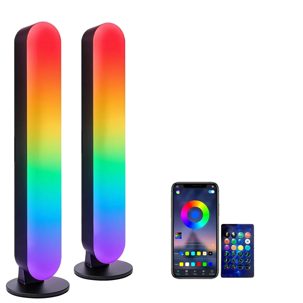 1/2/3Pcs Smart LED Light Bar,16 Million Colors Changing TV Light Bar with Remote &APP Control Timing Function