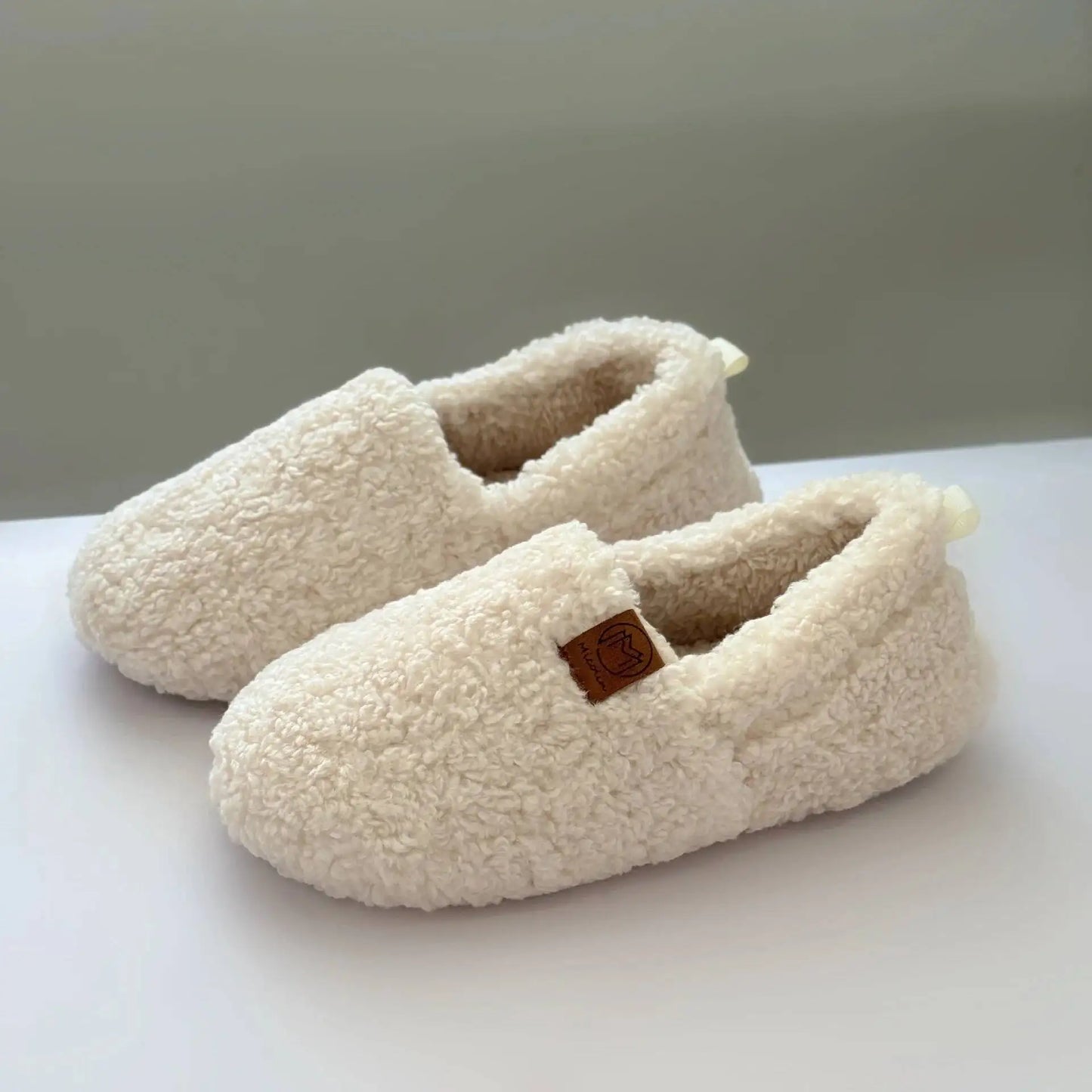 Indoor Household Slippers Thickened Fleece Memory Foam Slippers Winter Warm Adult Postpartum Shoes Wholesale Cotton Footwear