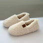 Indoor Household Slippers Thickened Fleece Memory Foam Slippers Winter Warm Adult Postpartum Shoes Wholesale Cotton Footwear