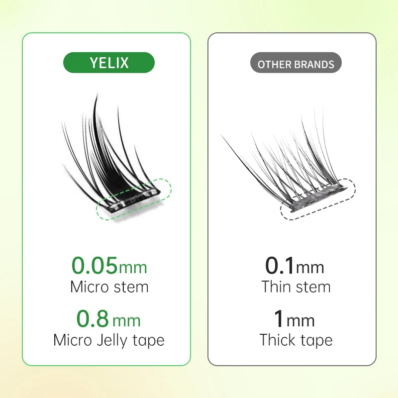 False eyelashes natural soft.