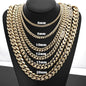 Hot sale 14k gold plated mans chain iced out clasp necklace miami 12/15/20mm brass cuban link chain for men.