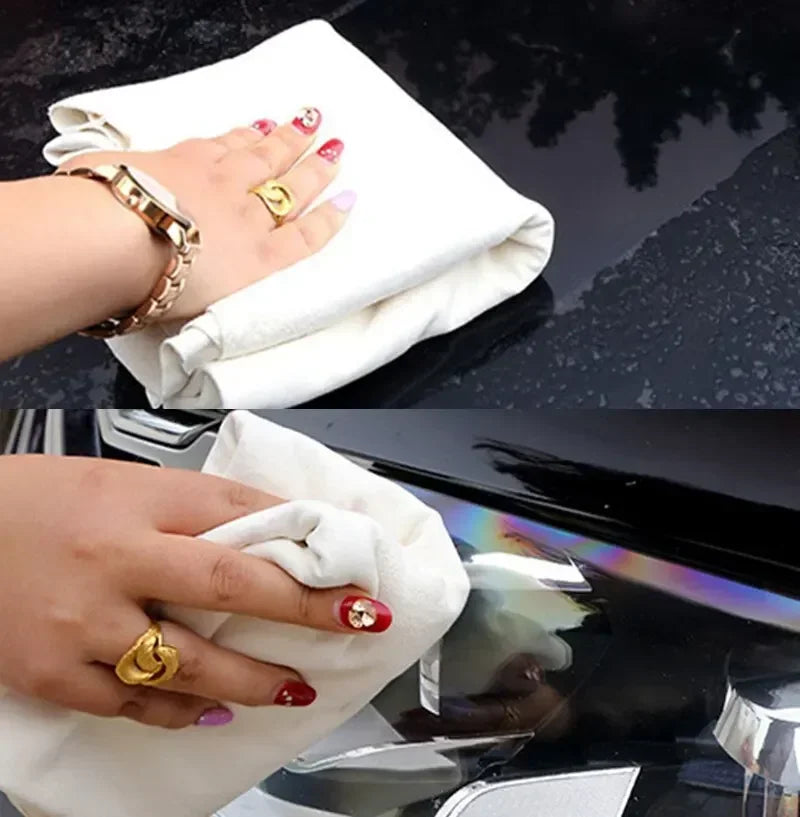 Natural Chamois Leather Car Washing Towels Super Absorbent Car Home Window Glass Drying Cleaning Cloth Quick Dry Wash Towel New