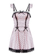 Pajamas with corset, sweet polka lingerie.