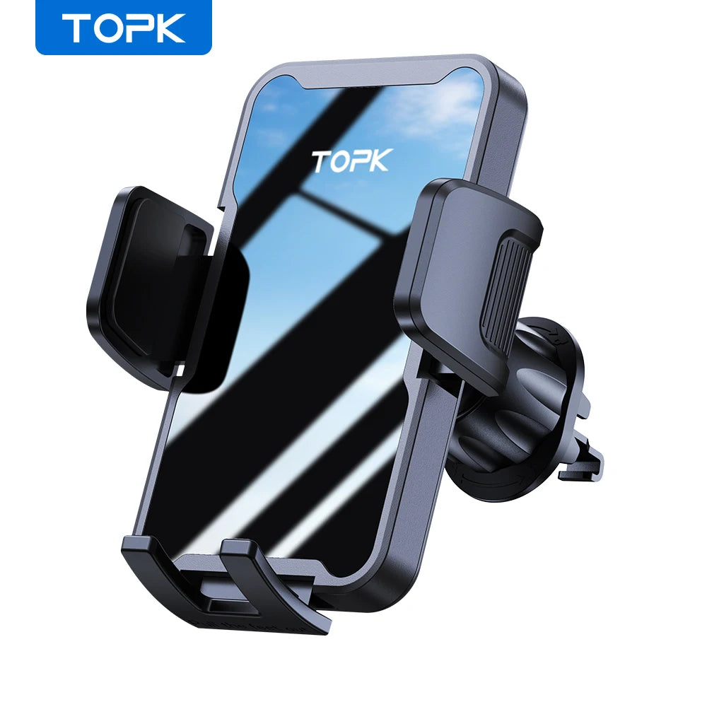 TOPK Car Phone Holder Mount for Air Vent, Cell Phone Car Mount  360° Full Rotation, for iPhone All Smartphones