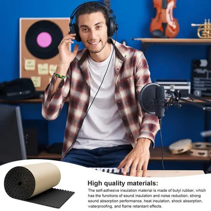1x0.5M Sponge Studio Monitor Speaker Acoustic Isolation Foam Soundproof Isolator Pads Studio High Density Sound Proof Panels