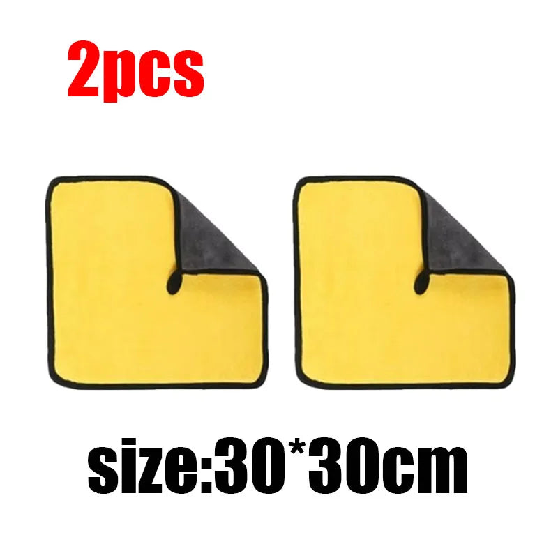 1/2/3/4pcs Car Wash Microfiber Towel Car Cleaning Drying Cloth Car Care Cloth Detailing Microfiber Towel Car Microfiber Cloth