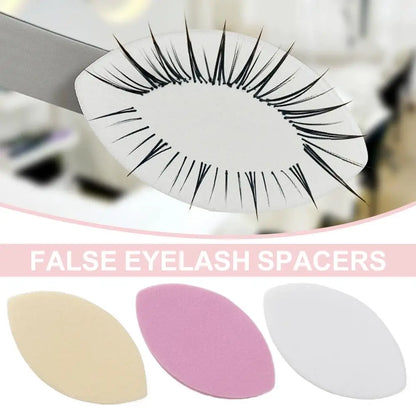Soft sponge false eyelash pads lash sponges for practice beginner.