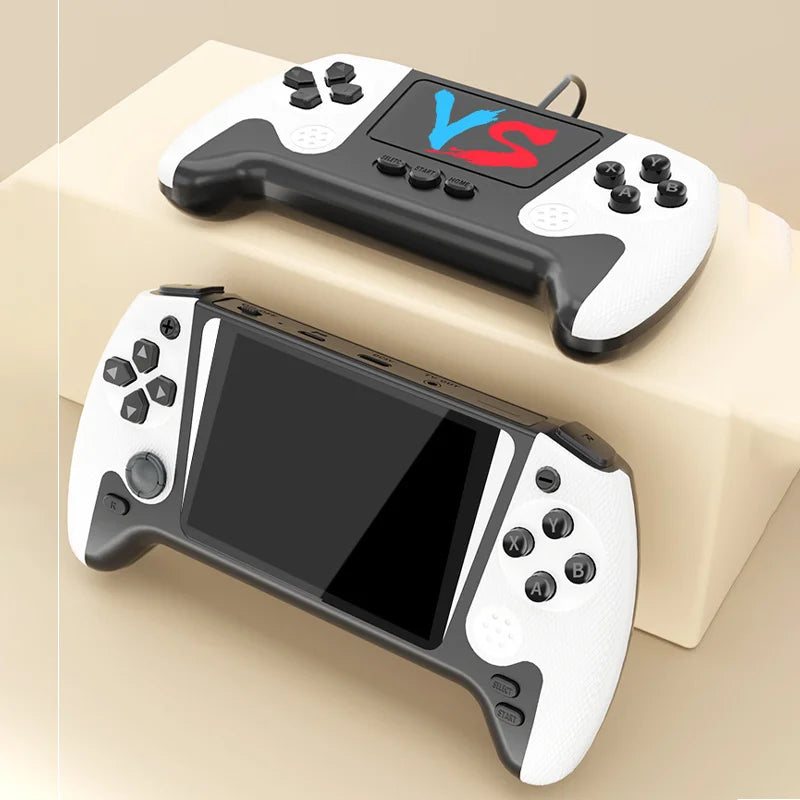 Retro portable game console, 3.5-inch LCD screen, with 500 games, supports tv connection for single-player gaming.