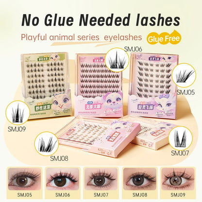 False eyelashes natural soft.