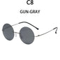 BOYSEEN ultra light polarized circular frameless, sunglasses for men women, sunglasses modern and fashionable.