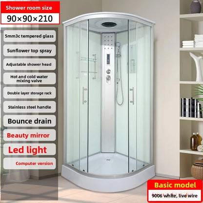 Integral shower room Bathroom wet and dry separation toilet  bath room Bath room Integrated fan sliding door Bath scree