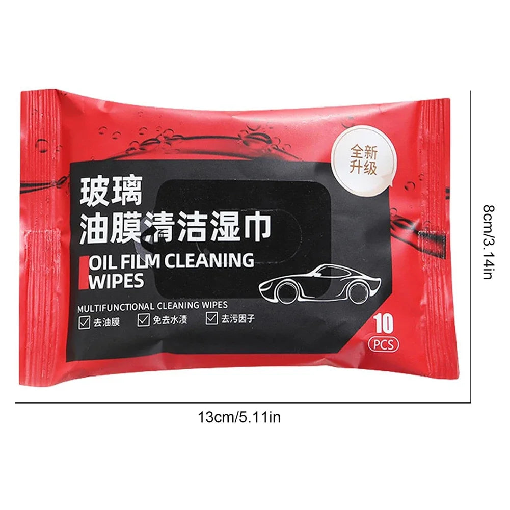 Car Oil Film Removing Wipes Anti-rain Oil Stain Cleaner Wipes Glasses Glass Anti-fog Wet Towel Front Windshield Cleaning Wipes