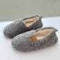 Indoor Household Slippers Thickened Fleece Memory Foam Slippers Winter Warm Adult Postpartum Shoes Wholesale Cotton Footwear