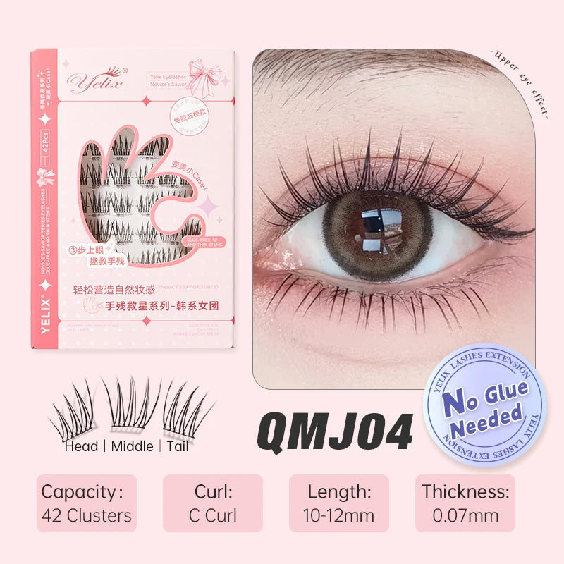 False eyelashes natural soft.