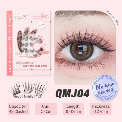 False eyelashes natural soft.