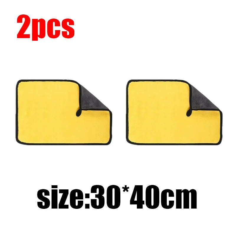 1/2/3/4pcs Car Wash Microfiber Towel Car Cleaning Drying Cloth Car Care Cloth Detailing Microfiber Towel Car Microfiber Cloth