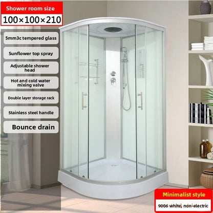 Integral shower room Bathroom wet and dry separation toilet  bath room Bath room Integrated fan sliding door Bath scree
