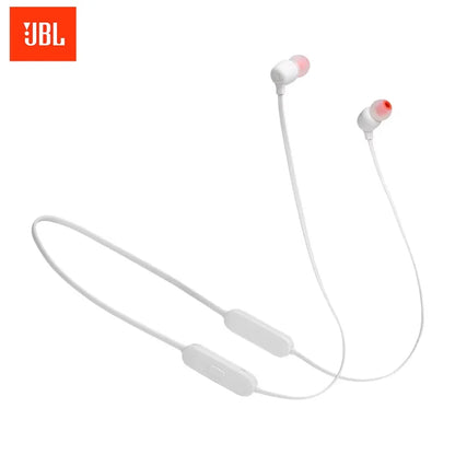 JBL T125 Neckband Wireless Bluetooth Semi-In-Ear Headphones Sports Waterproof Call Headset Long Battery Life Magnetic Design