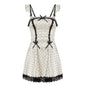 Pajamas with corset, sweet polka lingerie.