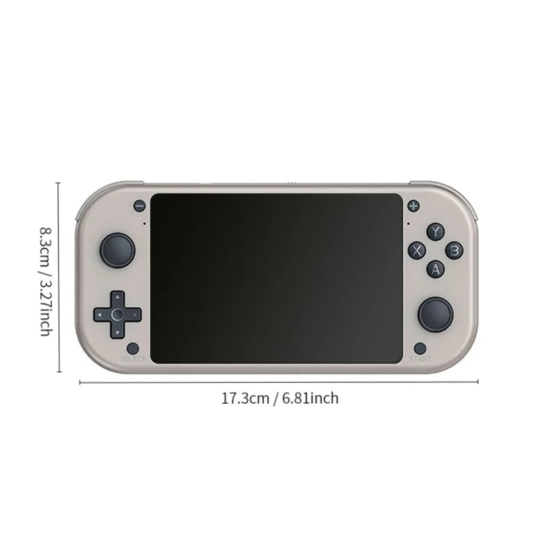 M17 handheld video game console 64G 128G open source linux system 4.3inch screen portable pocket video player retro gaming.