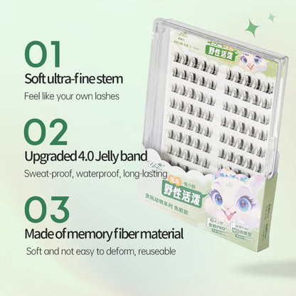 False eyelashes natural soft.