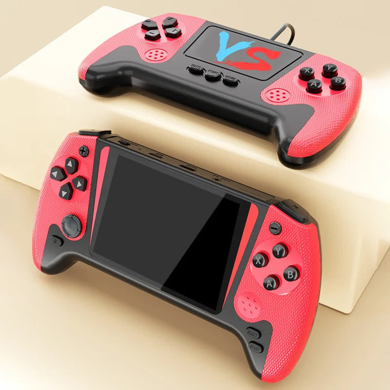 Retro portable game console, 3.5-inch LCD screen, with 500 games, supports tv connection for single-player gaming.