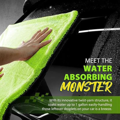 1400GSM Heavy Duty Car Drying Towel 60x120cm Oversized Double-Side Cleaning Cloth Super Absorbent Ultra-Soft Scratch-Free Towel