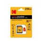 KODAK Micro SD Card Class10 U3 Memory Card MicroSD 64GB 128GB 256GB SD/TF Flash Card on For Smartphone Tablet Camera