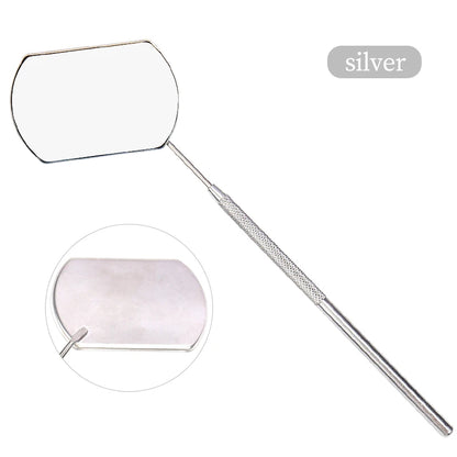 1pcs Eyelash Extension Mirror Moon Shaped Detachable Stainless Steel Lash Lifting Makeup Mirror Beauty