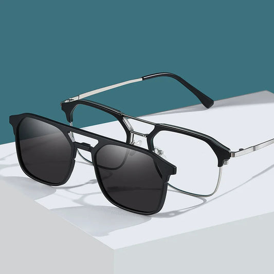 Clip on polarized sun glasses man fashion sunglasses women luxury.