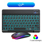 Backlit backlight, wireless keyboard and mouse for iOS, Android, Windows, keyboard Bluetooth-compatible, rainbow backlit keyboard.