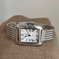 Fashion luxury retro square dial with gold strap women's watch. 1piece.