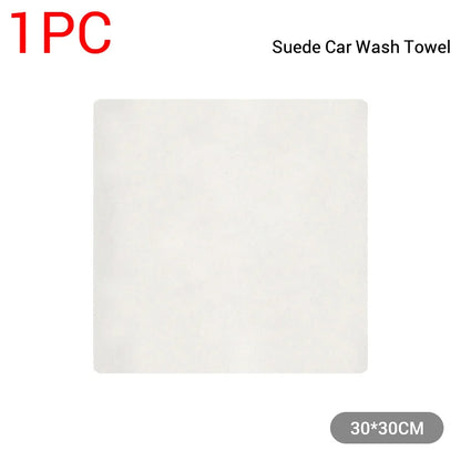 Natural Chamois Car Care Cleaning Cloth Genuine Sheepskin Wash Rag Suede Ultra Absorbent Quick Dry Towels for Car Wash Accessori
