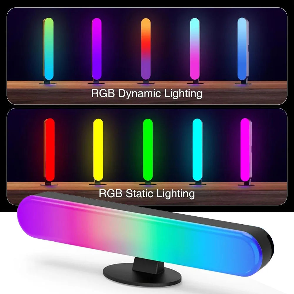 1/2/3Pcs Smart LED Light Bar,16 Million Colors Changing TV Light Bar with Remote &APP Control Timing Function