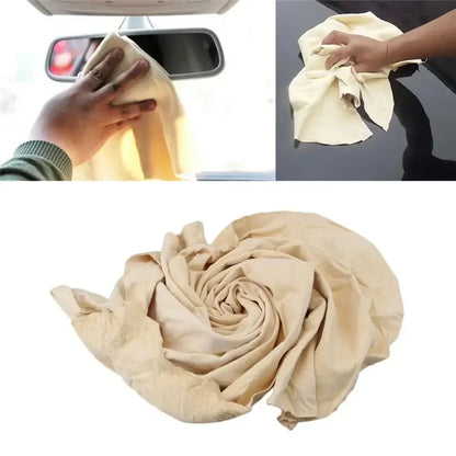 Natural Chamois Leather Car Washing Towels Super Absorbent Car Home Window Glass Drying Cleaning Cloth Quick Dry Wash Towel New