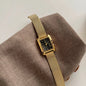Fashion luxury retro square dial with gold strap women's watch. 1piece.
