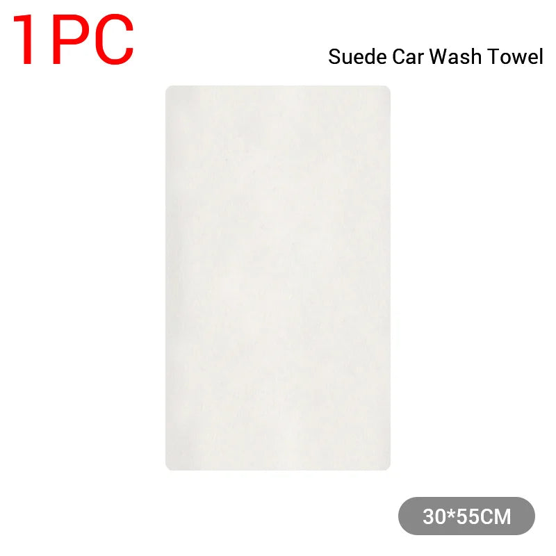 Natural Chamois Car Care Cleaning Cloth Genuine Sheepskin Wash Rag Suede Ultra Absorbent Quick Dry Towels for Car Wash Accessori