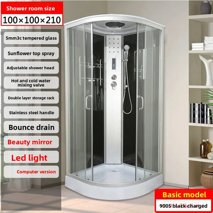 Integral shower room Bathroom wet and dry separation toilet  bath room Bath room Integrated fan sliding door Bath scree