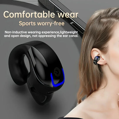GD28 Bluetooth Headset Clip Ear Not Into The Ear Wireless Headset Stereo Sound Business Sports Fitness Running Single Headset