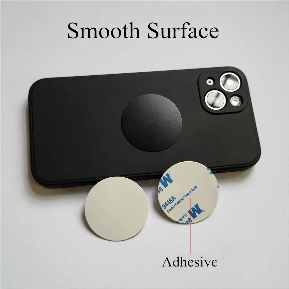 5 to 10 White Metal Plate For Magnet Car Mount Holder Universal Cell Phone Magnetic Car Stand Thin iron Sheet Disk Sticker