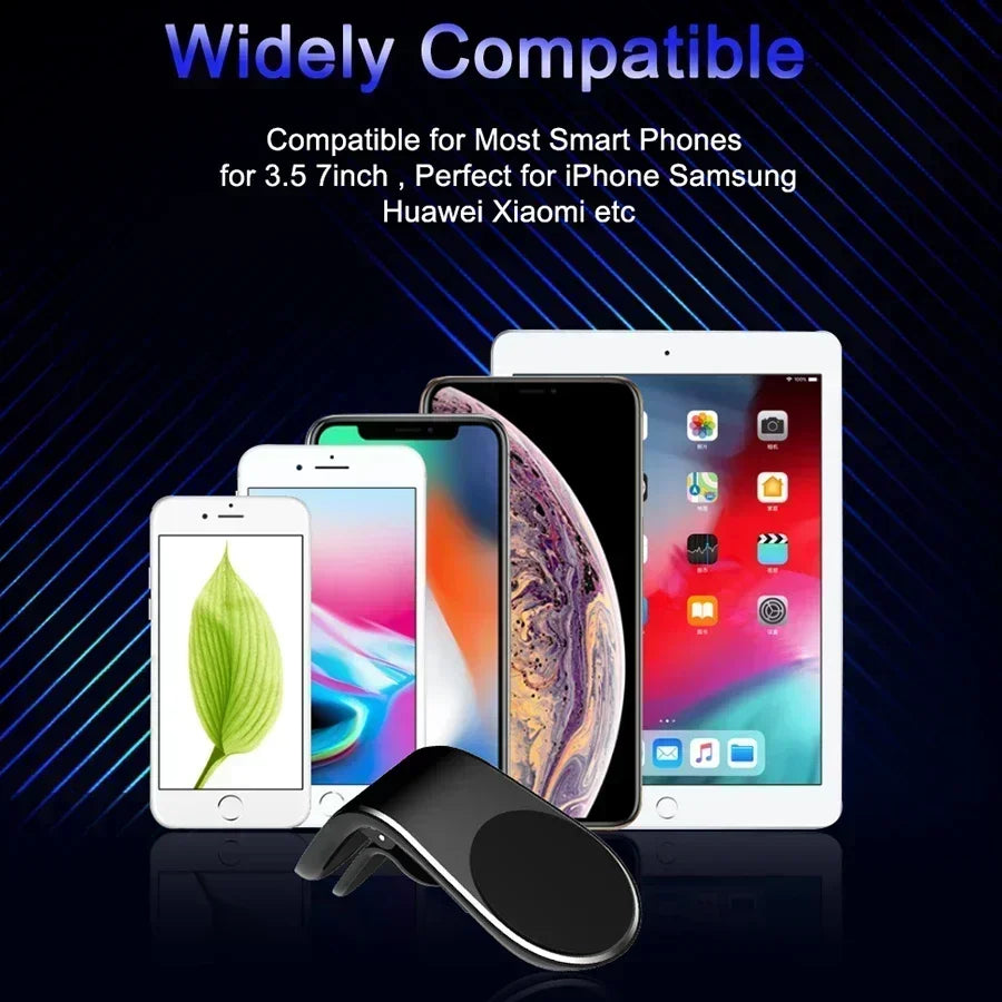 Universal Magnetic Car Phone Holder in Car Phone Stand Clip Mount Car Magnetic Phone Holder for iPhone 16 15 14 Pro Samsung
