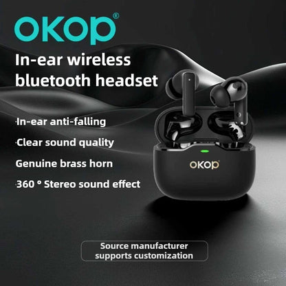 OKOP AI Headset,Wireless Bluetooth Headset,in-ear Noise Canceling Headset,Outdoor Sports Headset,High-quality Music Game Headset