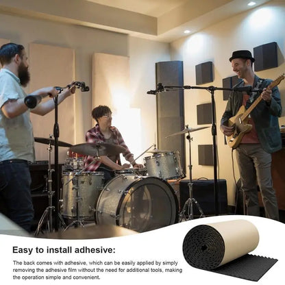 1x0.5M Sponge Studio Monitor Speaker Acoustic Isolation Foam Soundproof Isolator Pads Studio High Density Sound Proof Panels