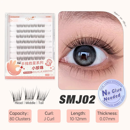 False eyelashes natural soft.