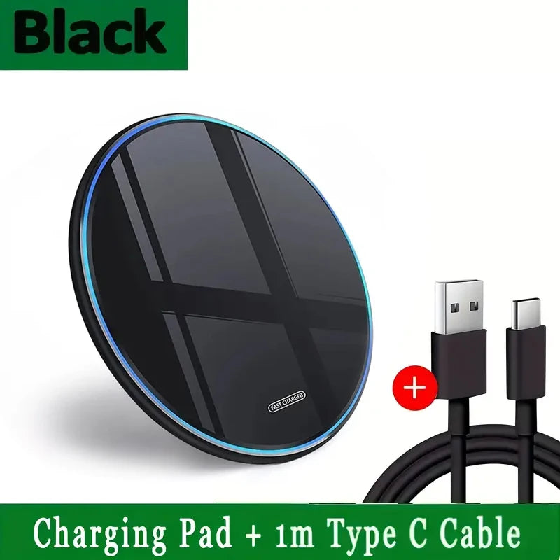 Chargeur rapide sans fil pour téléphone portable, 15W, chargeur pour iPhone 15, 14 Pro Max, Samsung, Xiaomi, induction, charger