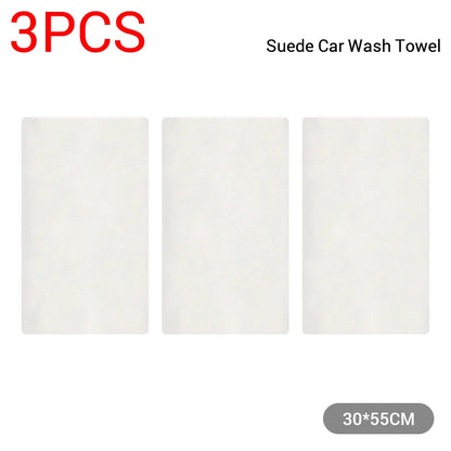 Natural Chamois Car Care Cleaning Cloth Genuine Sheepskin Wash Rag Suede Ultra Absorbent Quick Dry Towels for Car Wash Accessori