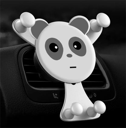 Smile Face Car Phone Holder Universal Stand Air Vent Clip Mobile Cell Stand Gravity Support Mount GPS for iPhone Samsung Xiaomi